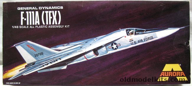 Aurora 1/48 General Dynamics TFX F-111A - USAF, 368 plastic model kit